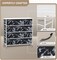 Sorbus Dresser with 8 Drawers - Storage Chest Organizer with Steel Frame, Wood Top, Handles, Fabric Bins